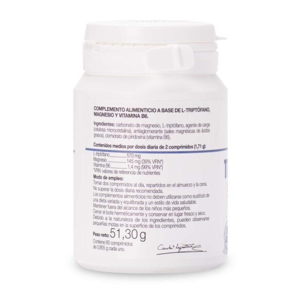 triptófano con melatonina + magnesio y vit B6