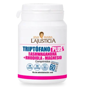 TRIPTÓFANO PLUS CON ASHWAGANDHA<br>+ RHODIOLA, MAGNESIO Y VIT. B6