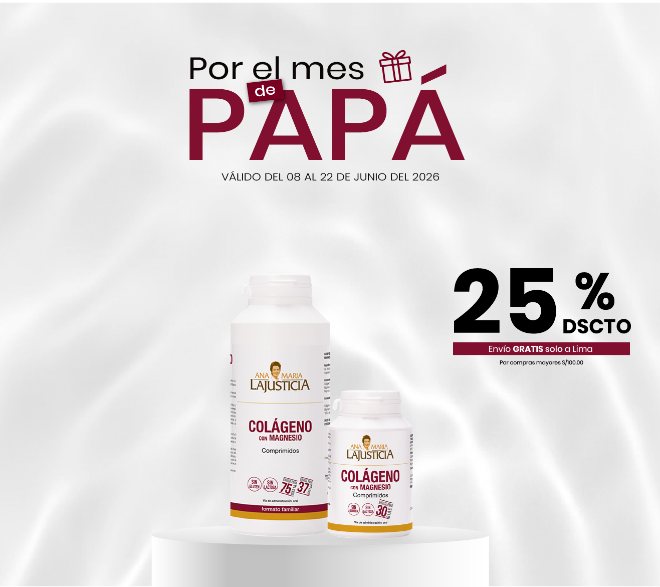 Regalos para papá, descuentos, día del padre, colágeno, magnesio.