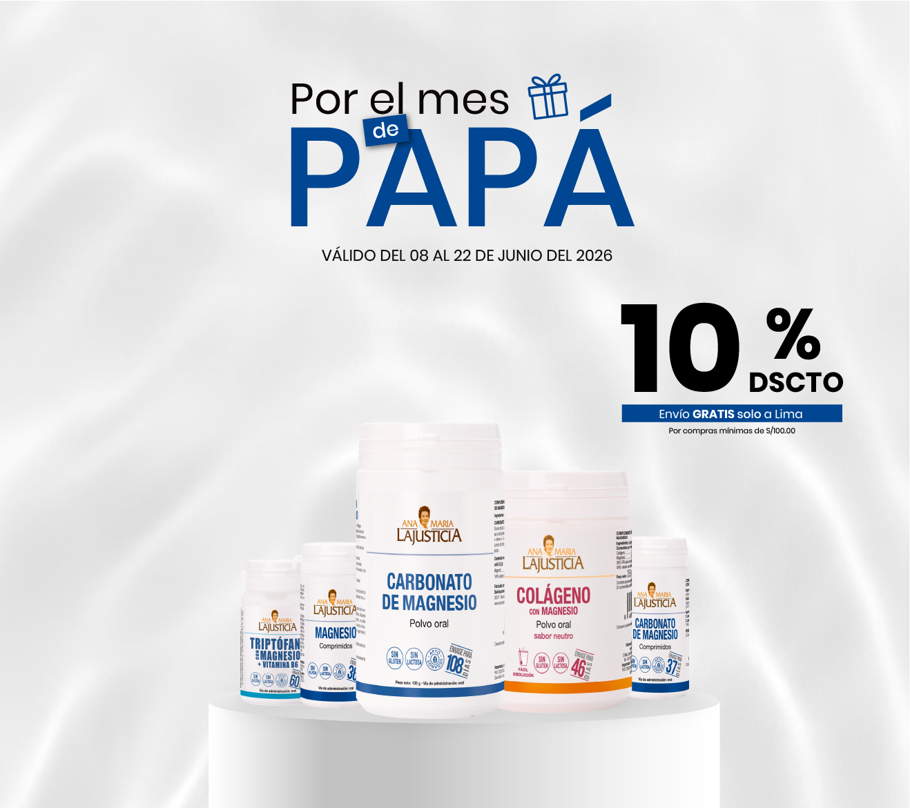 Regalos para papá, descuentos, día del padre, colágeno, magnesio.
